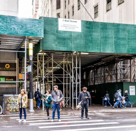 sidewalk shed New York