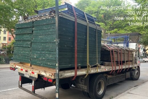 410 10th Avenue Manhattan sidewalk shed installation